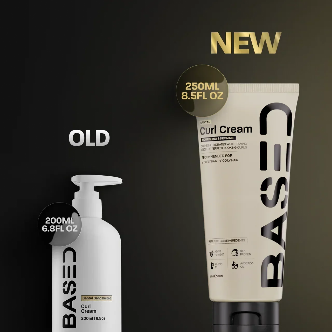 BASED Crema per Ricci - dettaglio per uomini UK