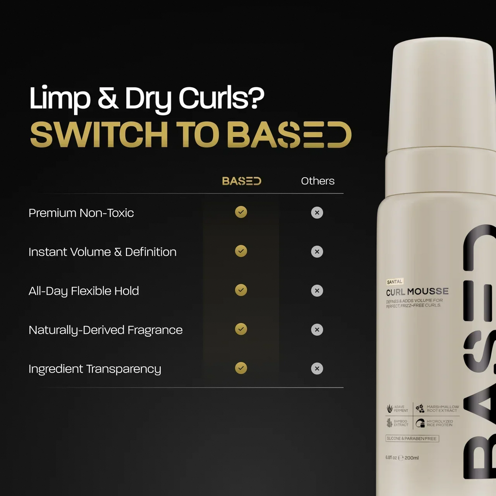 BASED Mousse per Ricci - scatto lifestyle per uomini UK