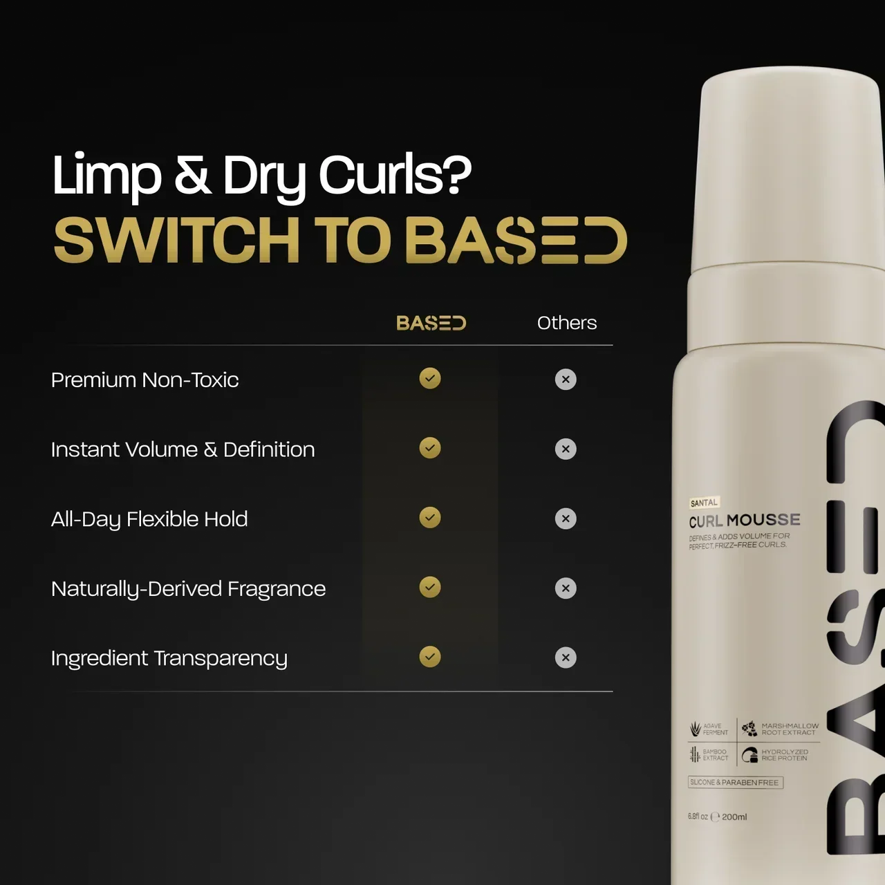 BASED Mousse per Ricci - scatto lifestyle per uomini UK
