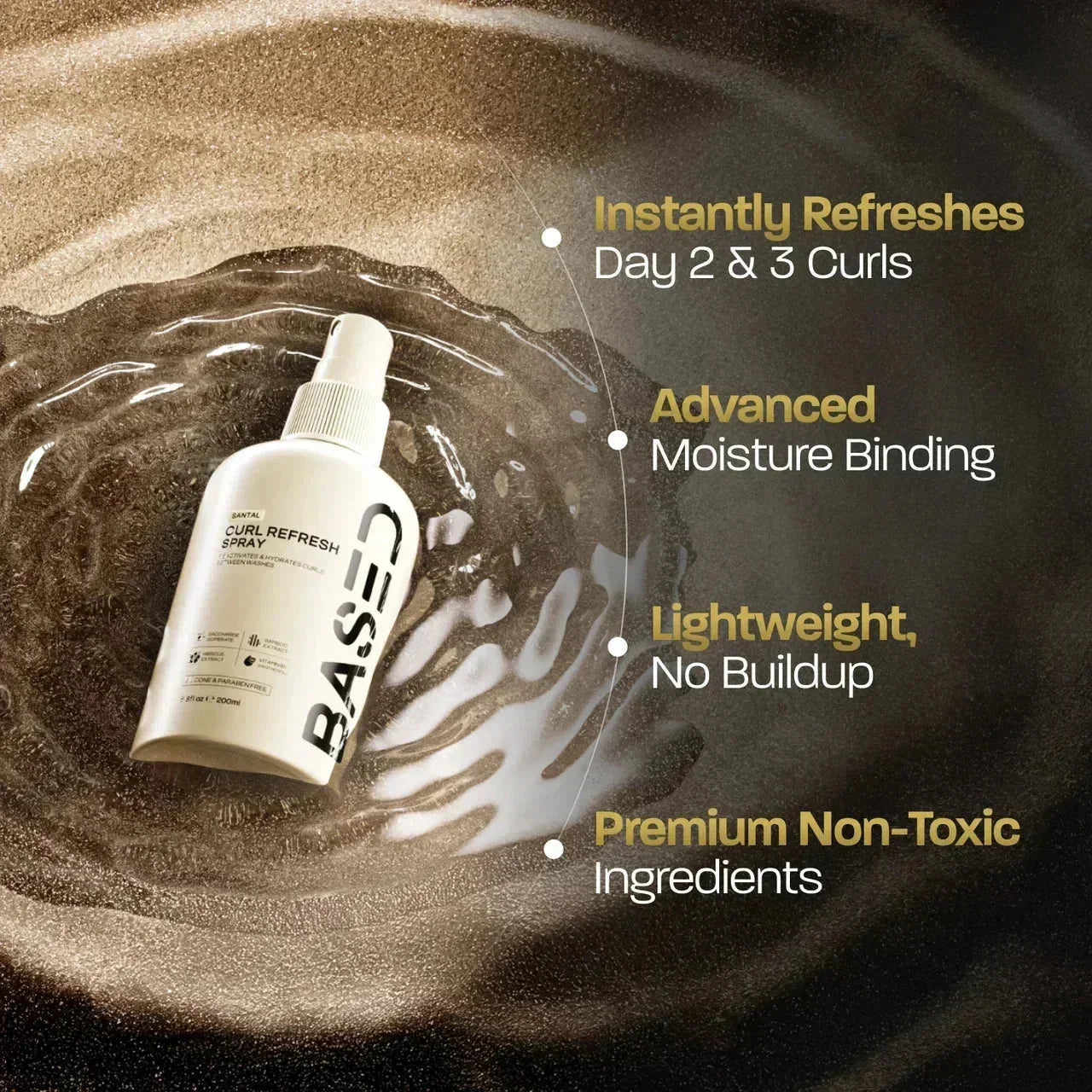 BASED Spray Rinfrescante per Ricci - vista laterale per uomini UK