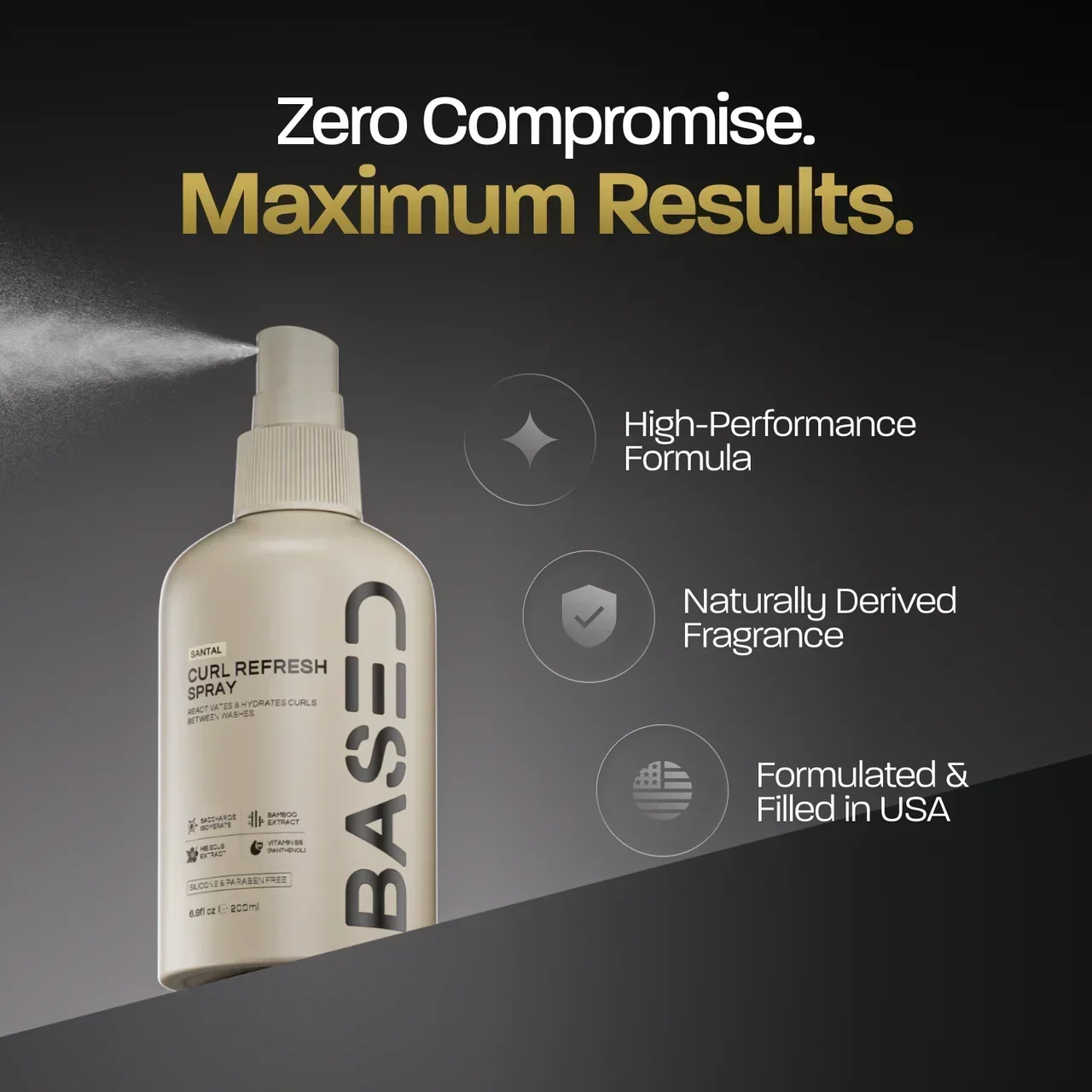 BASED Spray Rinfrescante per Ricci - dettaglio per uomini UK