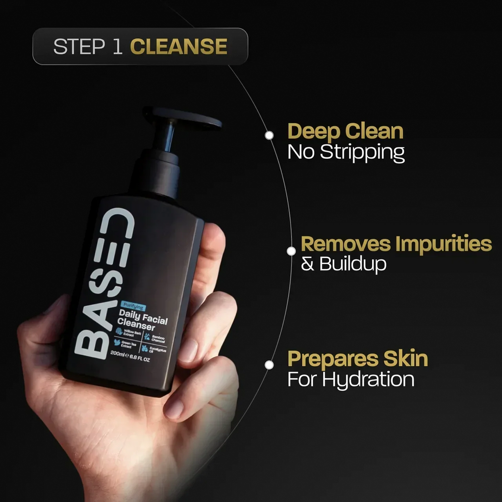 BASED Duo Skincare Quotidiano - etichetta prodotto per uomini UK
