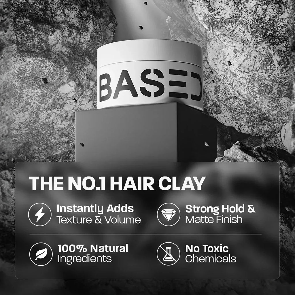 BASED Argilla per Capelli - vista laterale per uomini UK