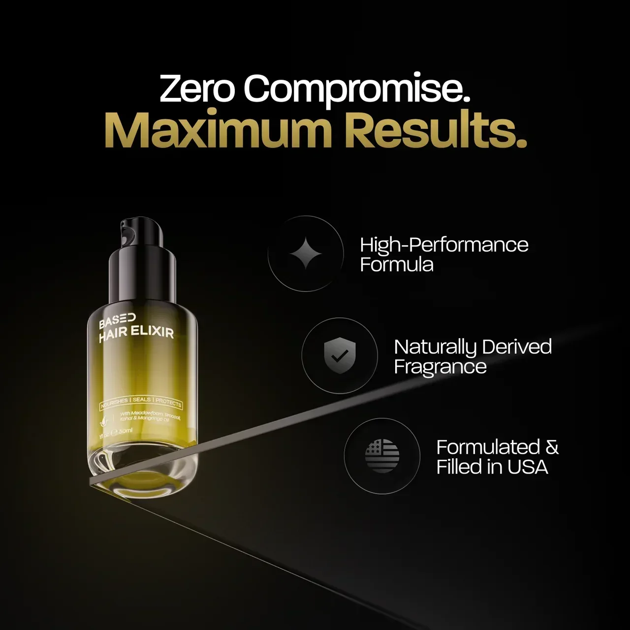 BASED Elisir per Capelli - dettaglio packaging per uomini UK