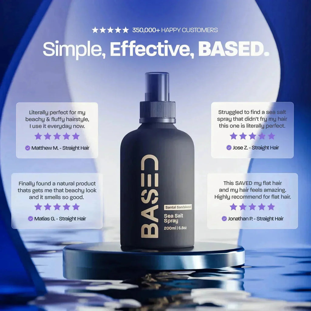 BASED Spray al Sale Marino - etichetta prodotto per uomini UK