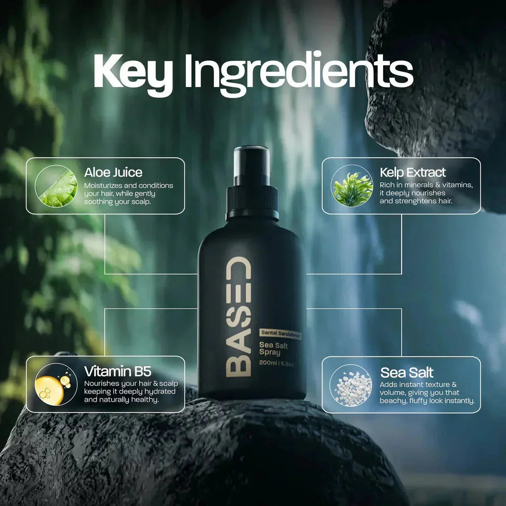 BASED Spray al Sale Marino - scatto lifestyle per uomini UK